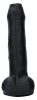 Nopi – prémium szilikon dildó, 16 cm, fekete