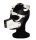 Puppy Dog Mask – stílusos fekete-fehér álarc