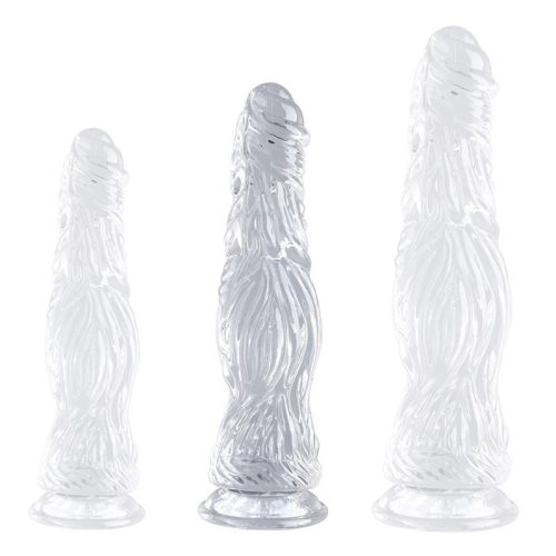 Kail M – átlátszó prémium dildó 23 x 6 cm