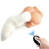 Fox Tail Vibe – érzéki vibráló plug fehér farokkal