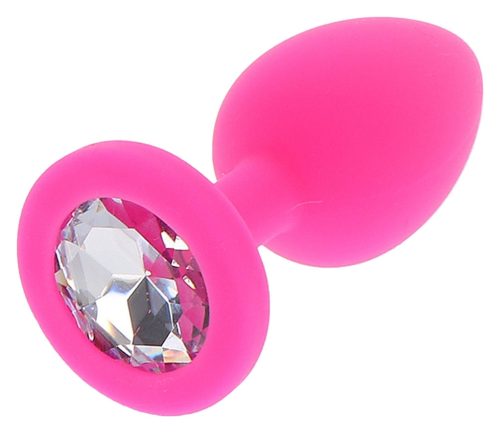 Jewelry Plug – Gyönyörű pink gyémánt popsi izgató S 6x2,8cm