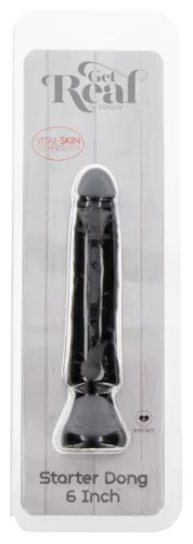 Kezdő fekete dildó – 13 x 3 cm, érzéki élményekhez