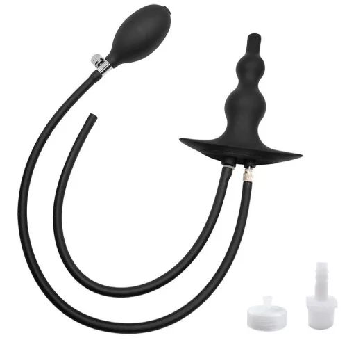 Dugószilikon – felfújható anális gyöngyök 11 x 3,5 cm