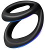 Double Cockring Uplift – Vékonyító péniszgyűrű feketében