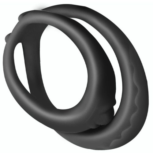 Soft Duo – puha dupla péniszgyűrű 40 mm fekete