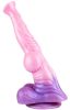 Pinky Stallion – prémium dildó, 23 x 6 cm rózsaszín-lila