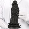 Allkus – prémium fekete dildó 20 x 7.5 cm
