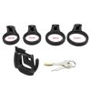 Gest Lock – fekete férfi zárdaság 7.5 x 3 cm