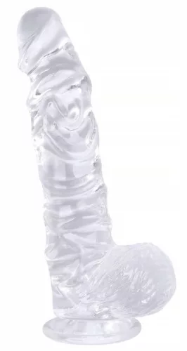 Dildick átlátszó vibrátor – prémium intim élmény 15 x 4 cm