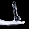Prémium átlátszó dildo – 16 cm hosszú, 4 cm átmérőjű