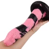 Cobra Snake Dildo – prémium, 18 cm-es fekete-rózsaszín eszköz