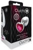 Bijou Heart Gem M – ezüst-rózsaszín anális gyöngy 7 cm