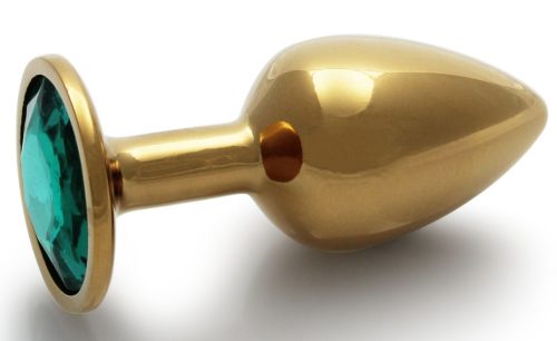 Bijou anal – arany-zöld gyöngy anális kényeztető 6 cm