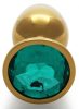 Bijou anal – arany-zöld gyöngy anális kényeztető 6 cm