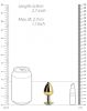 Bijou anal – arany-zöld gyöngy anális kényeztető 6 cm