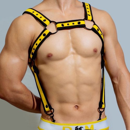 Neo Chest – stílusos neoprén harisnya, fekete-sárga