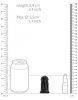 ManCage 27 – prémium férfi kínzóketrec fekete 9.6 x 3.5 cm