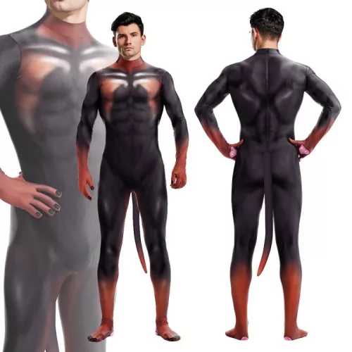 Fekete és Tűz Doberman Cosplay Jelmez