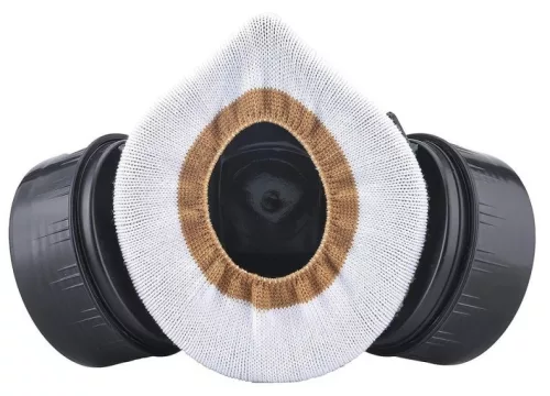 Double Duo - fekete intim maszk a szenvedélyért