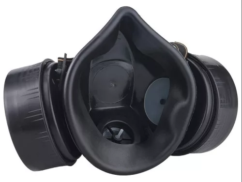 Double Duo - fekete intim maszk a szenvedélyért