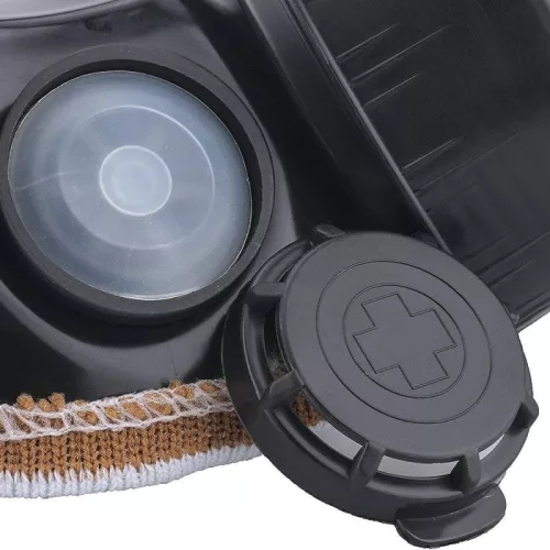 Double Duo - fekete intim maszk a szenvedélyért