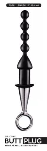 Rózsa füllel – 16,5 x 3 cm-es gyöngyös szeretetobjektum