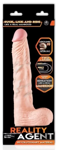 Reality Agent – prémium dildó 19 x 4 cm