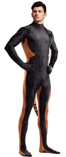 Raccoon Red Panda – prémium cosplays overall fekete-narancs