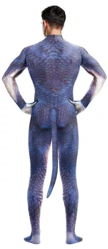 Blue-White Raptus – dinoszaurusz cosplay jelmez