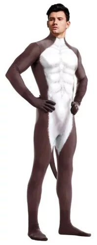 Donkey Cosplay – fehér-barna jelmez prémium kivitelben