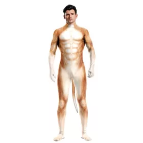 Shiba kutya fehér és láng cosplay jelmez