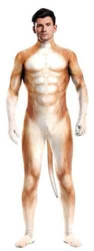 Shiba kutya fehér és láng cosplay jelmez
