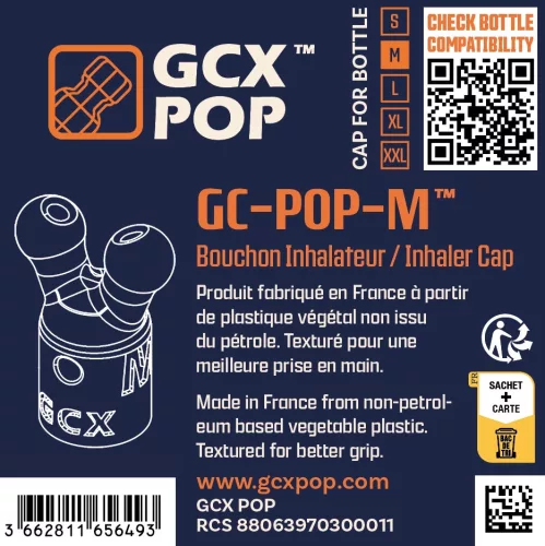 Aroma Inhaler Cap GC-POP™ Méret M - illatosító inhaláló fedél