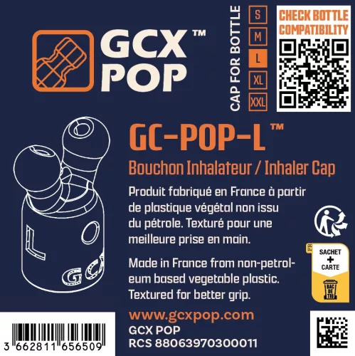 Aroma Inhaler Cap GC-POP™ – prémium aroma inhaláló kupak L-es méretben