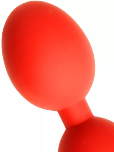 Anal balls - rugalmas tojások M - 45 x 5 cm - piros