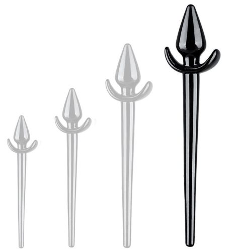 Plug Tail Zoo XL – 12 x 6 cm, fekete, 30 cm-es farok