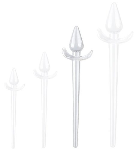 Plug Tail Zoo – átlátszó, prémium farok plug L 10x5 cm
