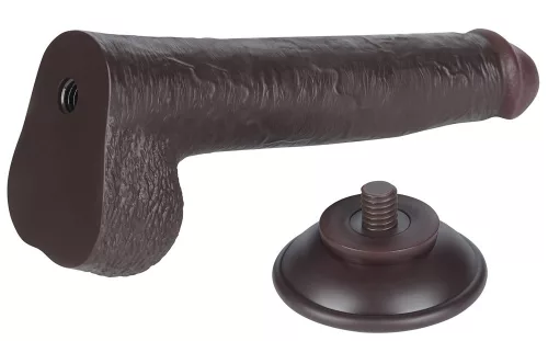 Prémium Sliding Skin – 17 cm fekete vibrátor érzékeknek