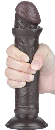Sliding Skin – érzéki, fekete dildo (17 x 4 cm)