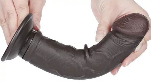Sliding Skin – érzéki, fekete dildo (17 x 4 cm)