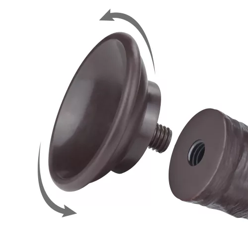 Sliding Skin – érzéki, fekete dildo (17 x 4 cm)