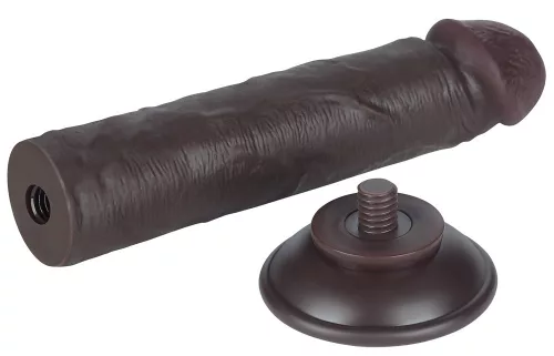 Sliding Skin – érzéki, fekete dildo (17 x 4 cm)