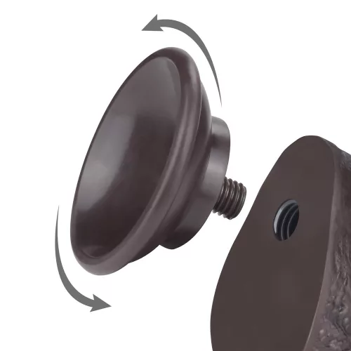 Prémium bőr érzésű dildó – 14 x 3,5 cm, fekete