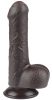 Prémium fekete csúszó bőr dildó 12 cm x 3,7 cm