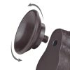 Prémium fekete csúszó bőr dildó 12 cm x 3,7 cm