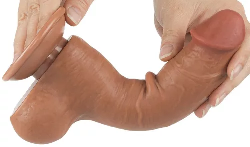 Prémium csúszó bőrtapintású vibrátor 13 x 3.7 cm