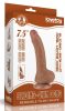 Prémium csúszó bőr dildó – 14 cm, barna színben