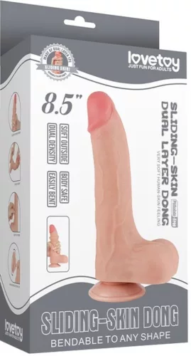 Prémium Sliding Skin – élethű dildó 16 x 4,2 cm