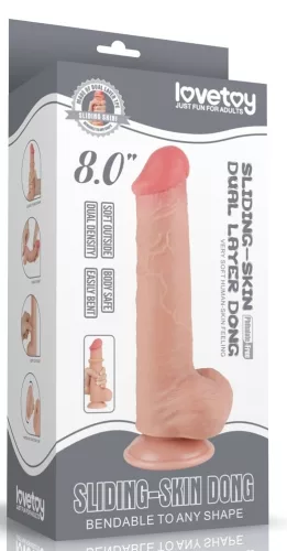 Prémium csúszkabőr dildó – 15 x 4,5 cm