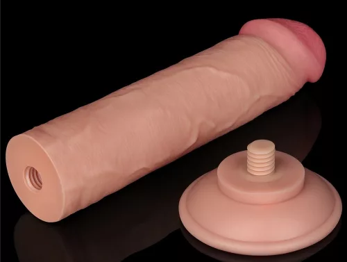 Prémium csúszó bőr dildó – 17 x 4 cm